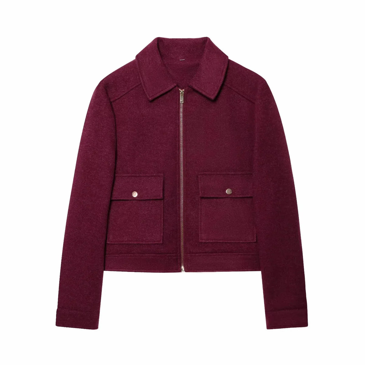 Chaqueta corta con cremallera