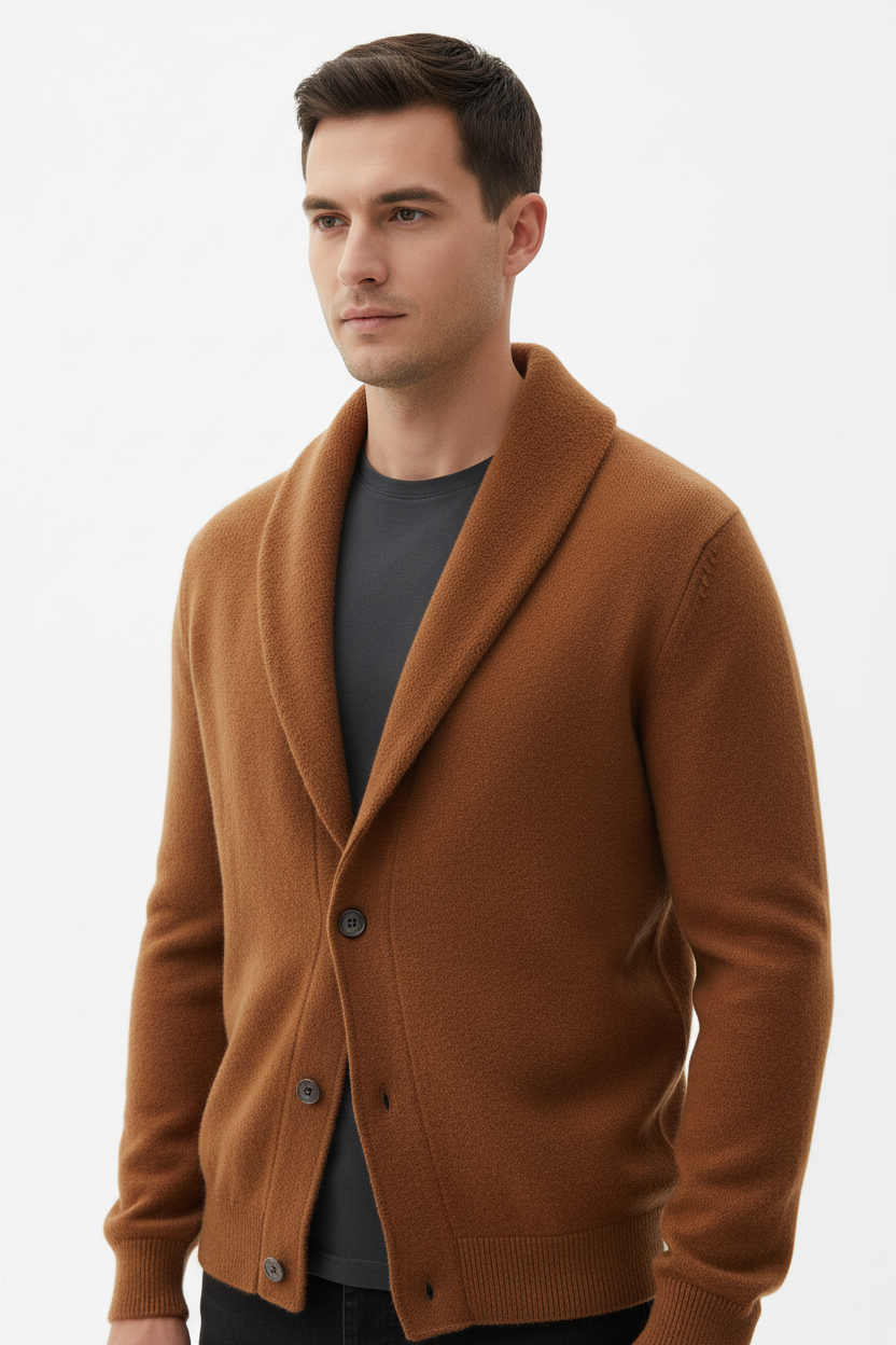 Cardigan camel