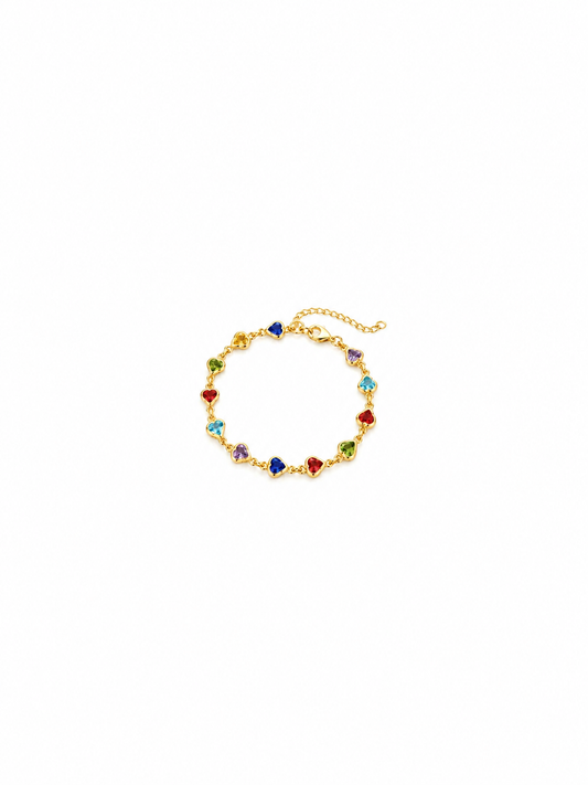 Pulsera con colgante de corazón