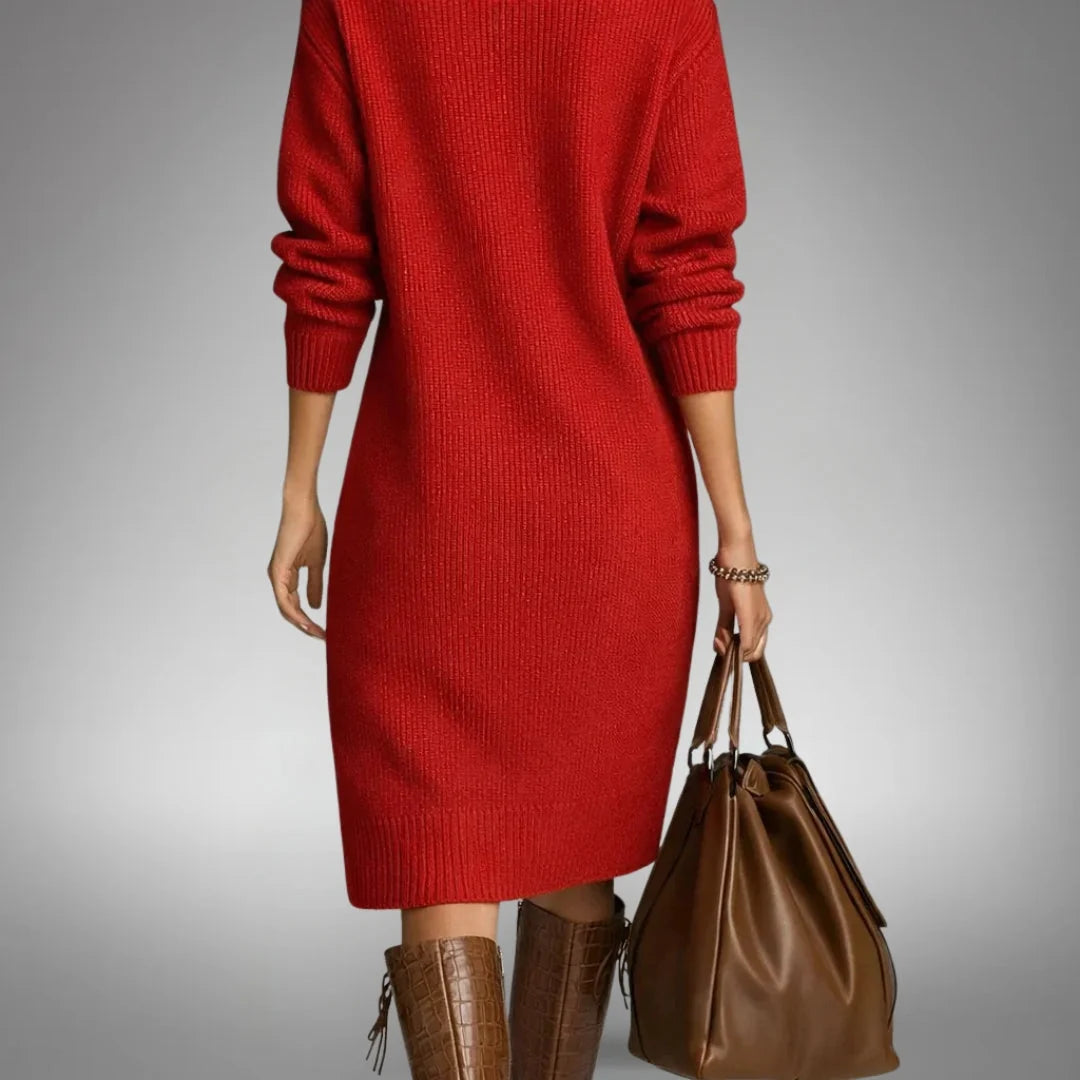 Elyon | Vestido jersey de punto gofre