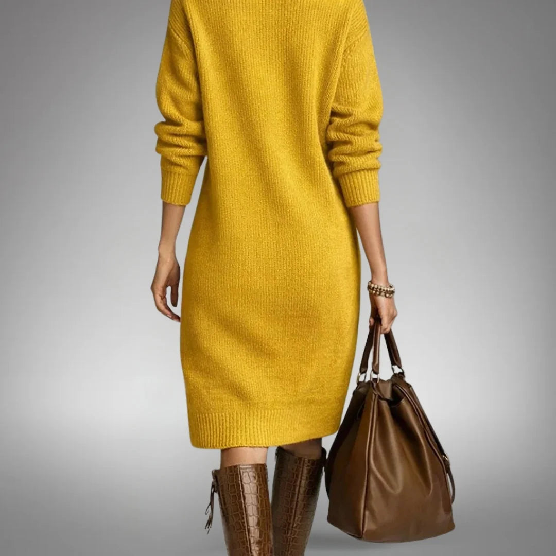 Elyon | Vestido jersey de punto gofre