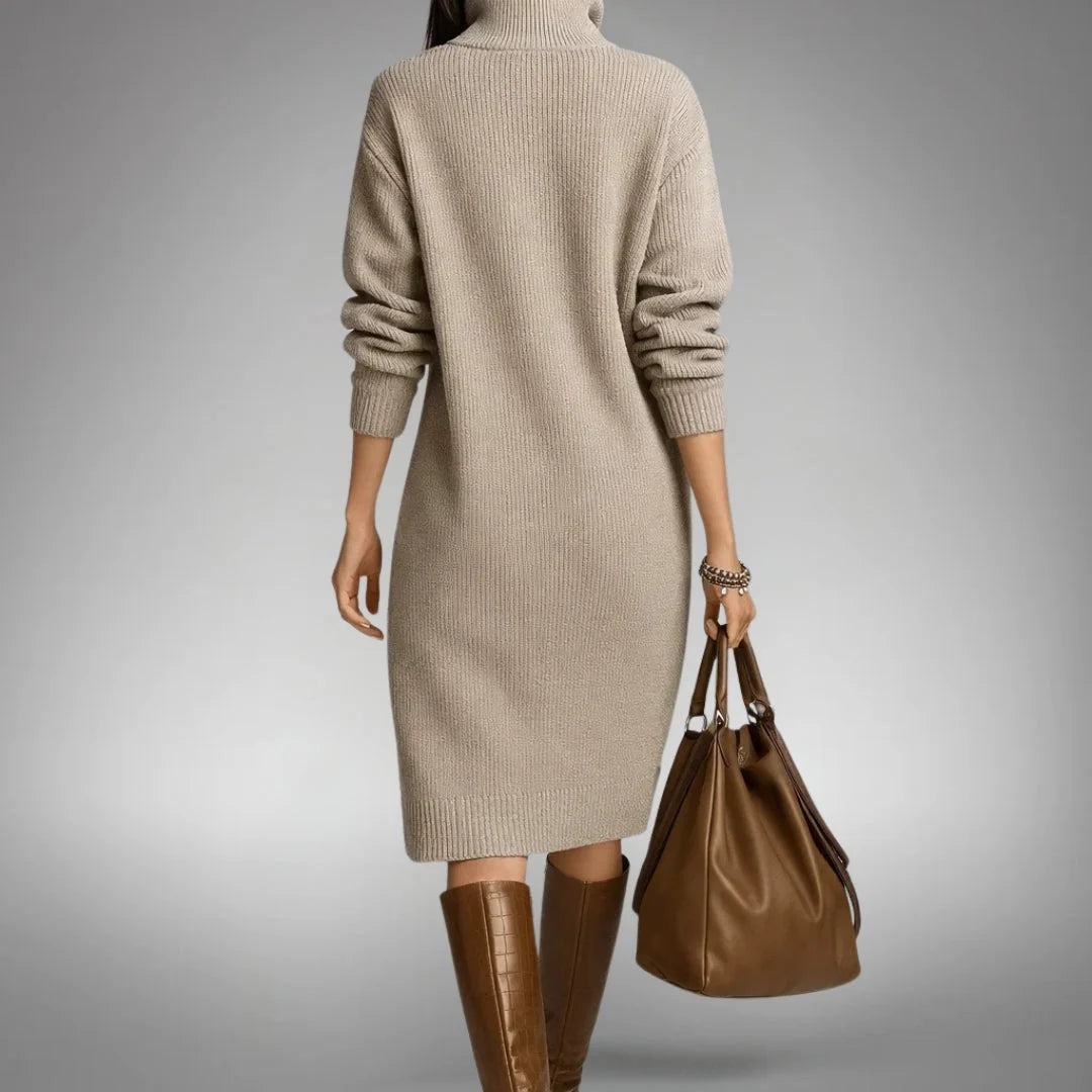 Elyon | Vestido jersey de punto gofre