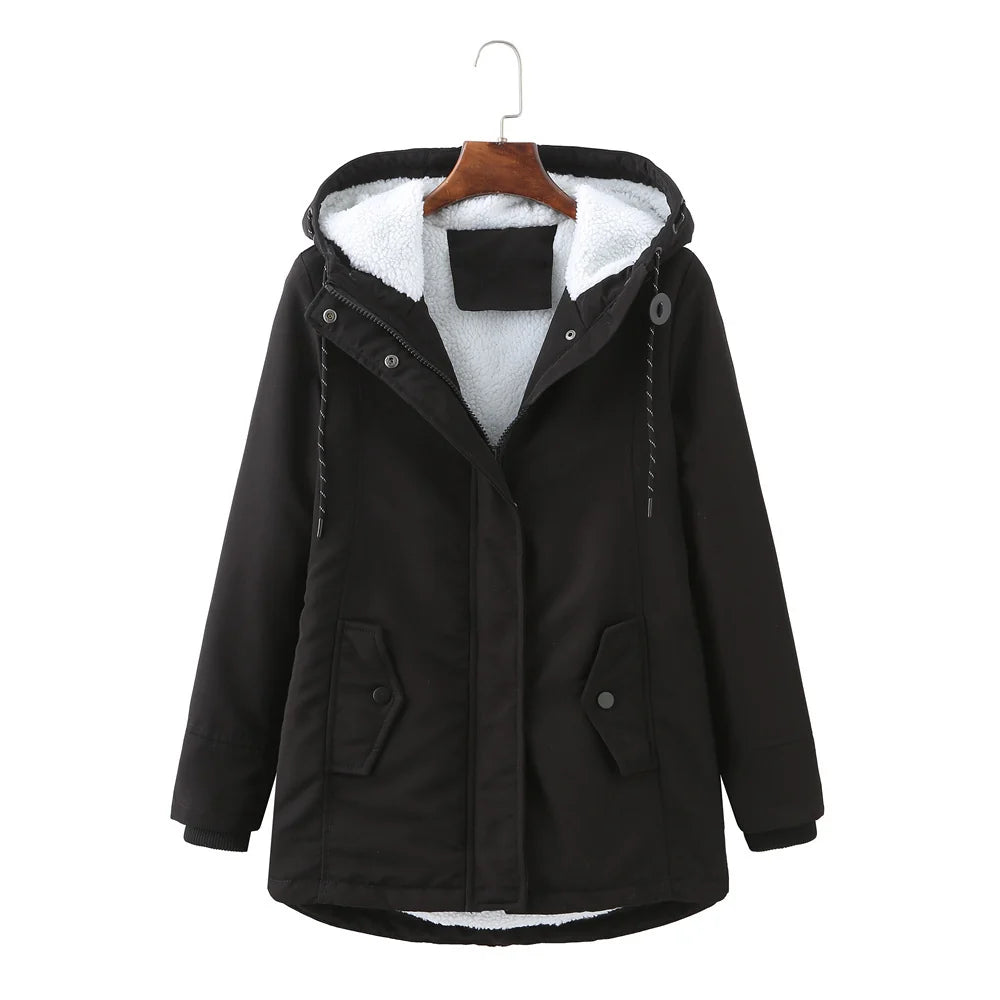 Abrigo impermeable con capucha