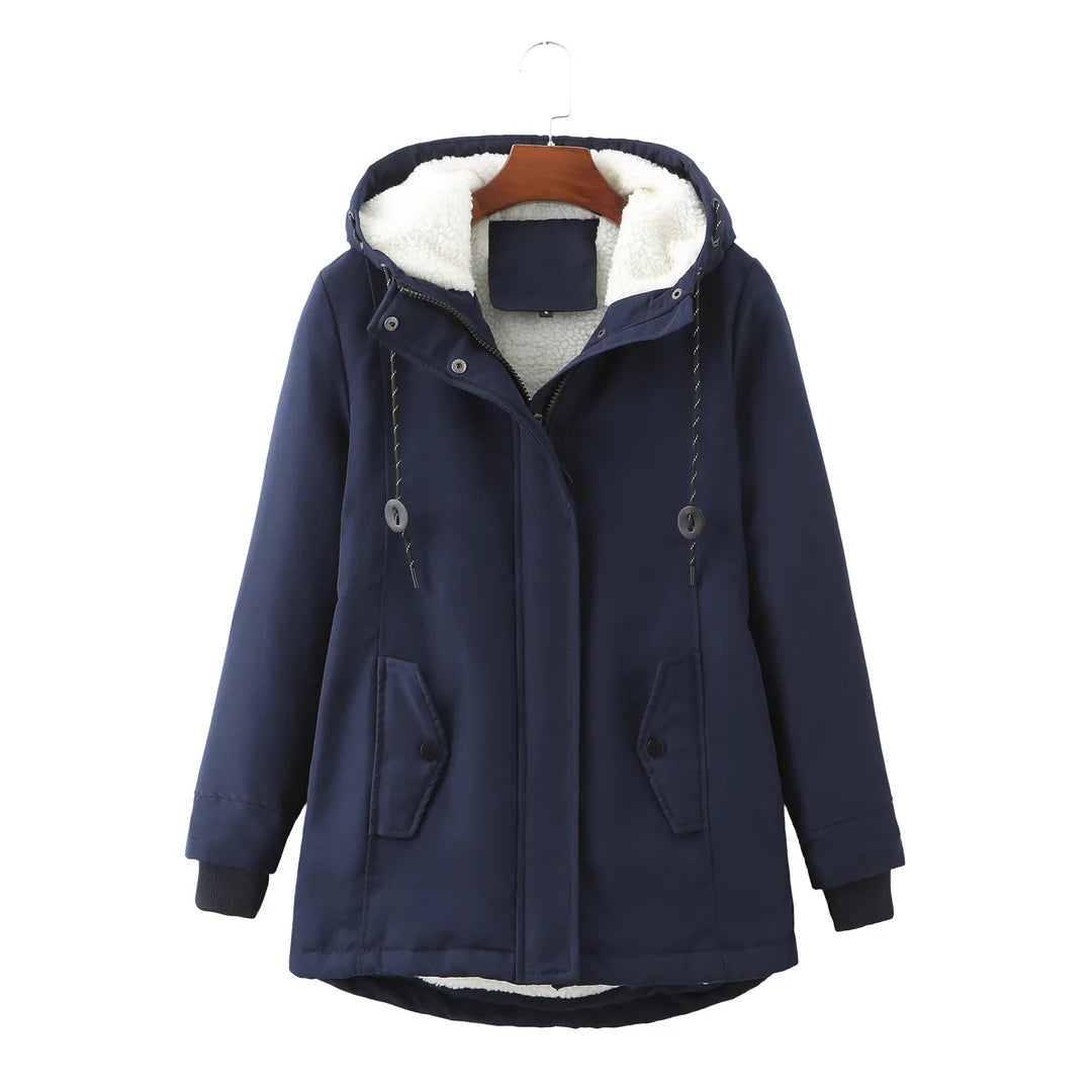 Abrigo impermeable con capucha