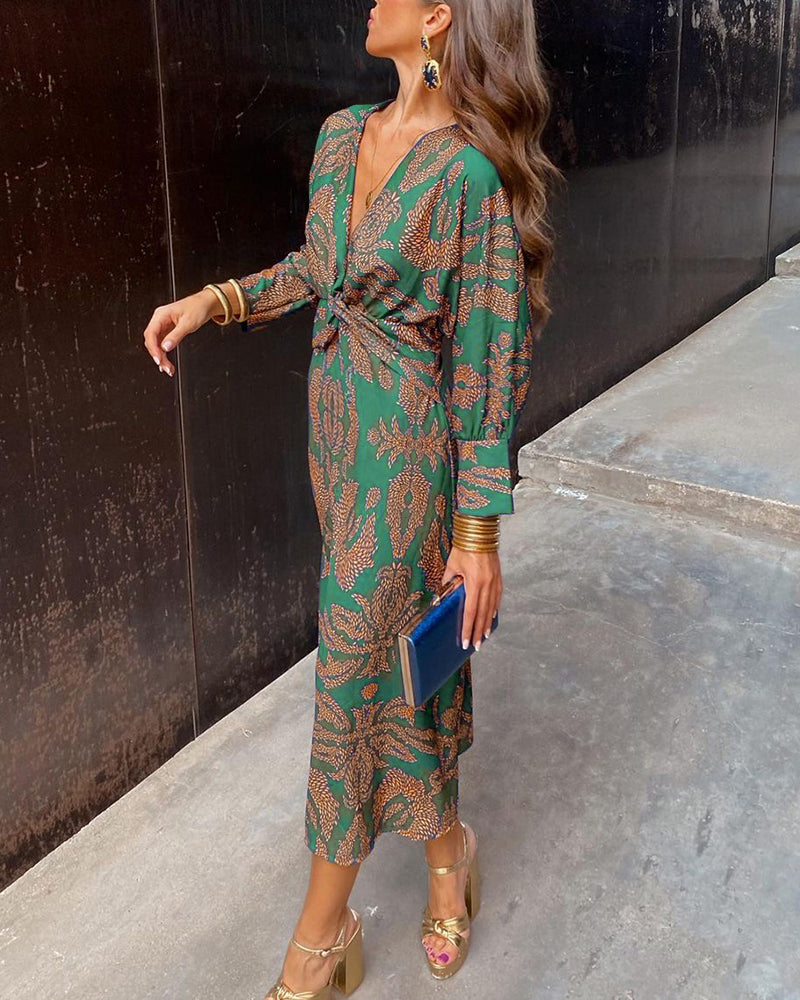 Isadora | Vestido midi estampado