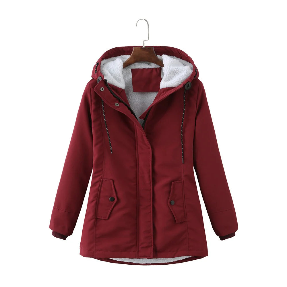 Abrigo impermeable con capucha