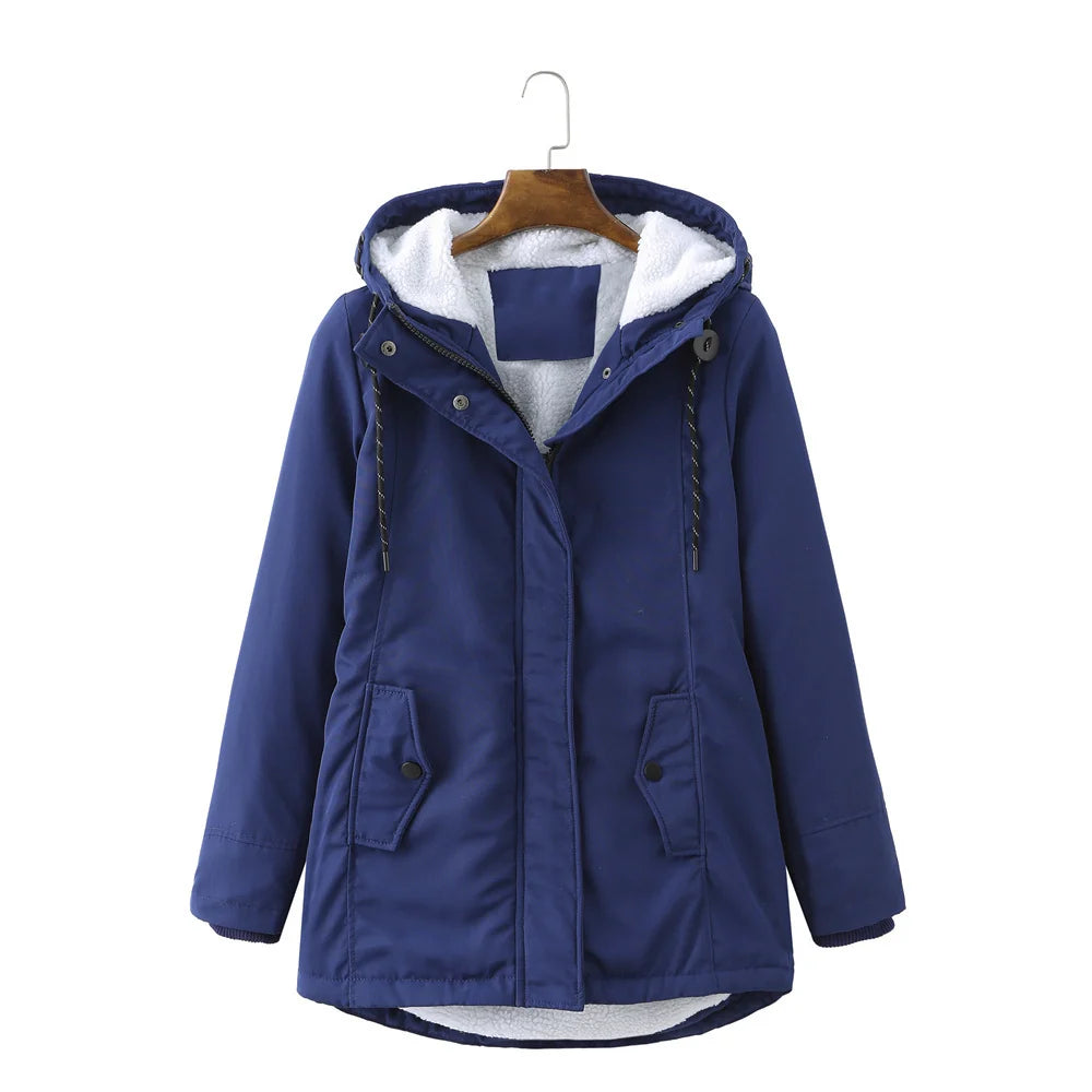 Abrigo impermeable con capucha