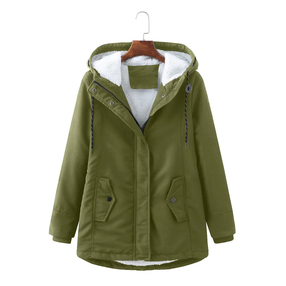 Abrigo impermeable con capucha