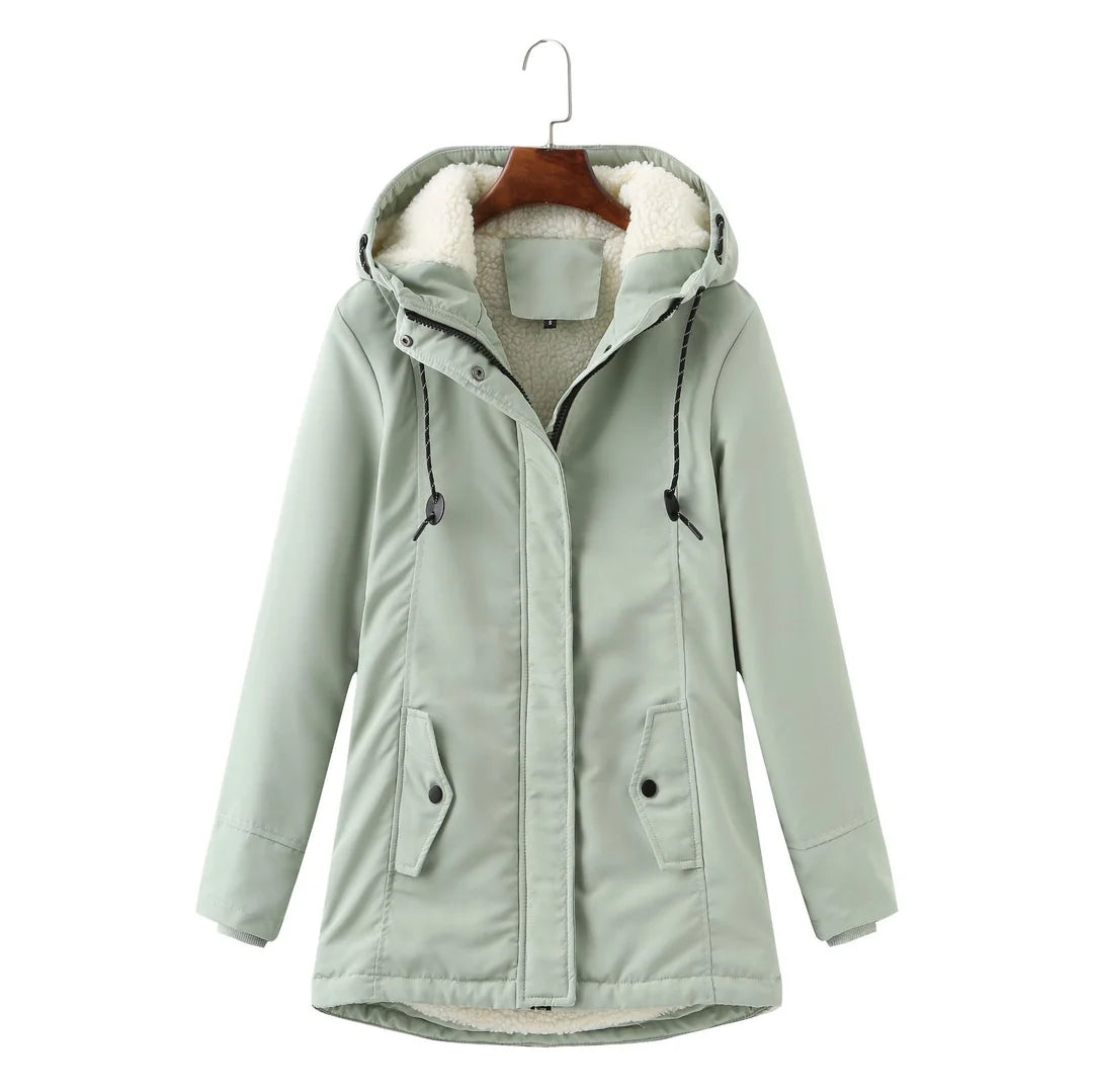 Abrigo impermeable con capucha