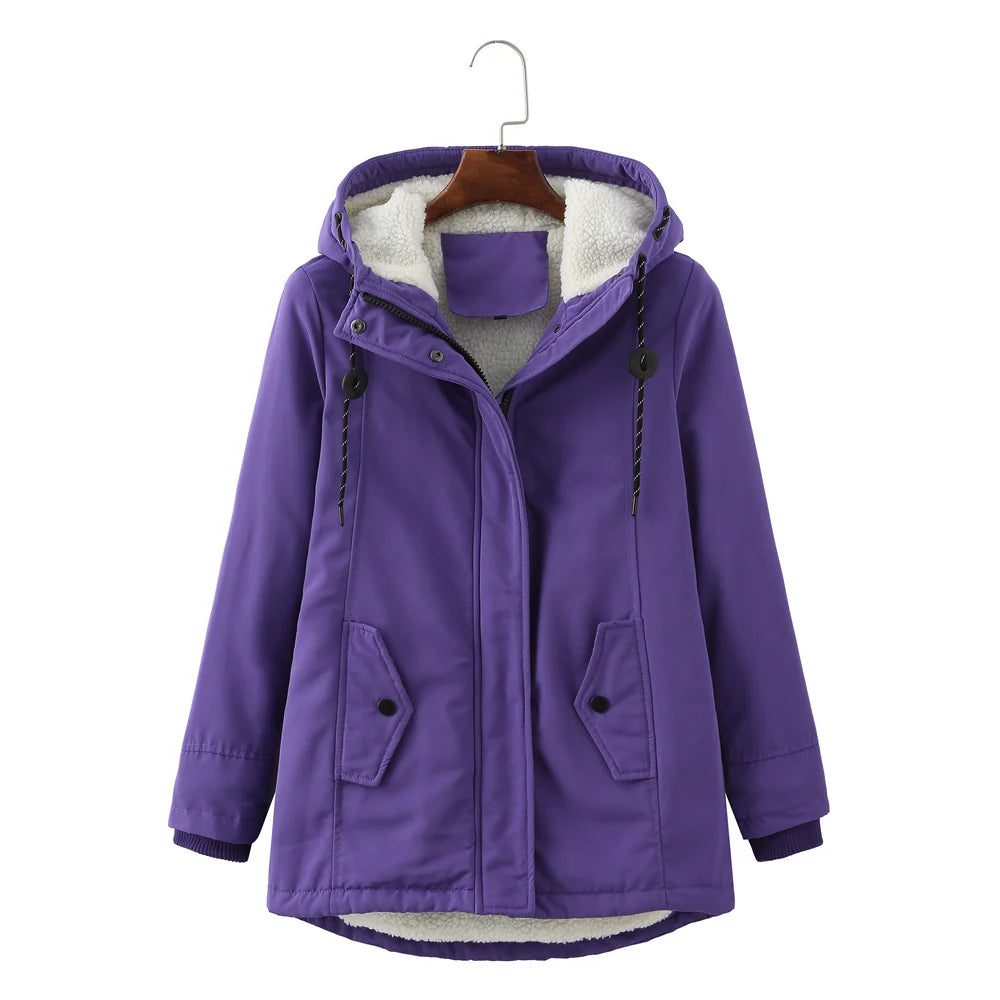 Abrigo impermeable con capucha