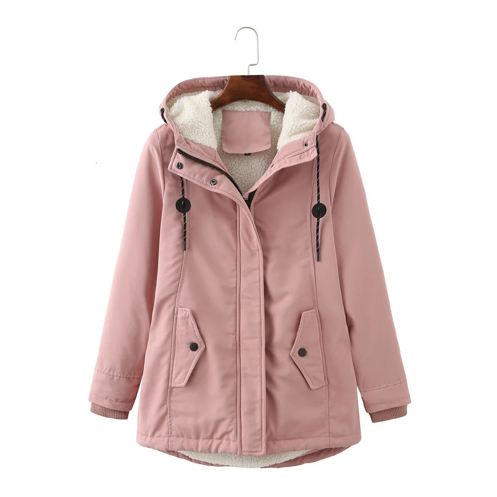 Abrigo impermeable con capucha