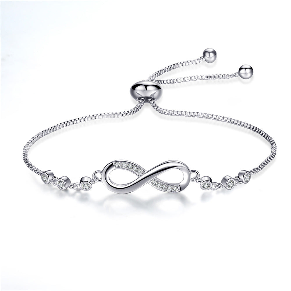 Pulsera infinito en oro rosa