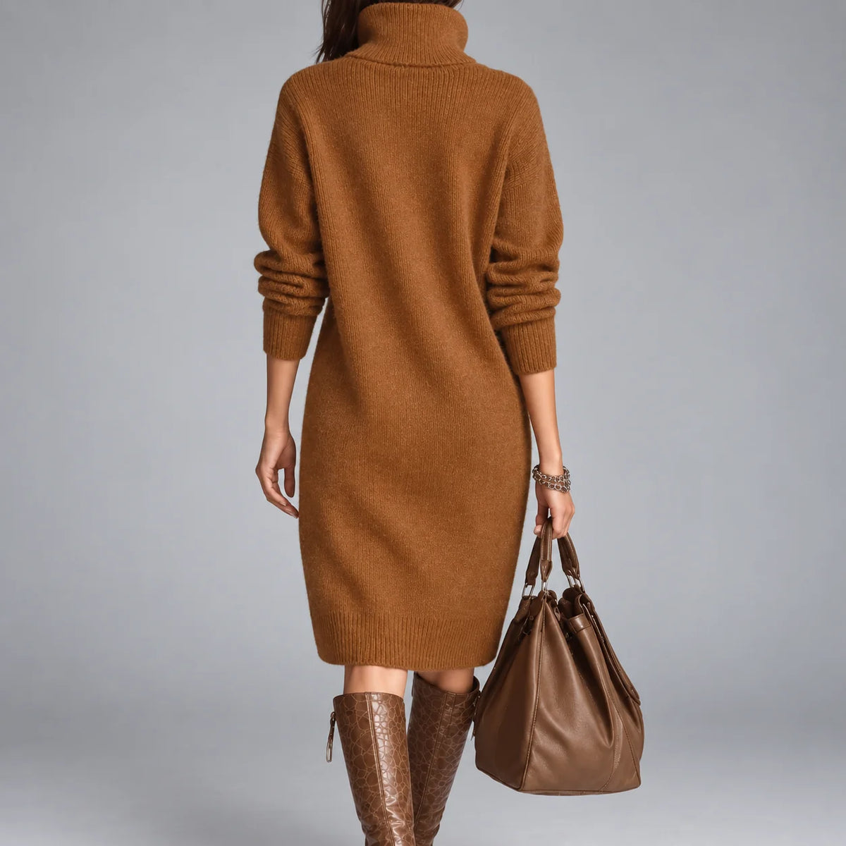 Elyon | Vestido jersey de punto gofre