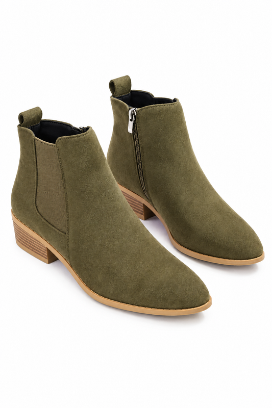 Botines con cremallera