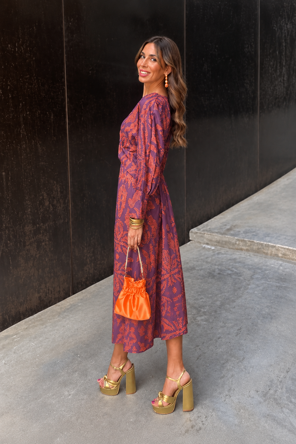 Isadora | Vestido midi estampado