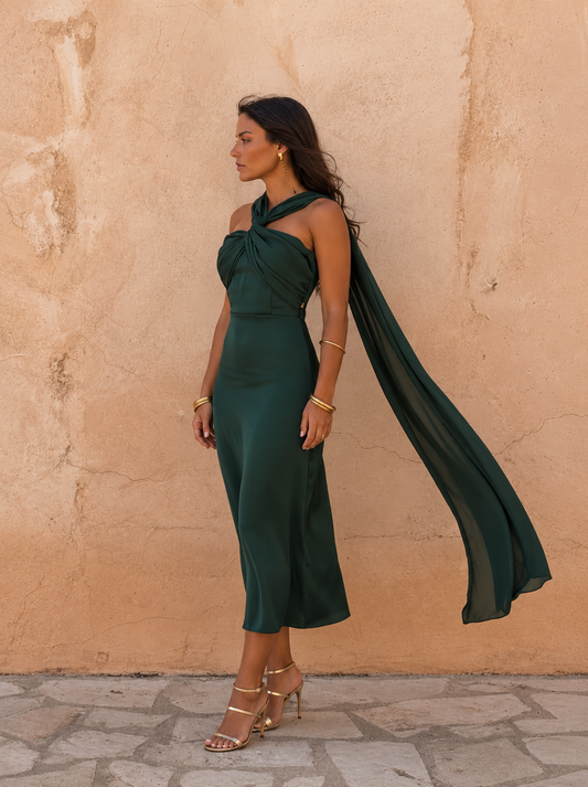 Aloe | Vestido con escote cruzado