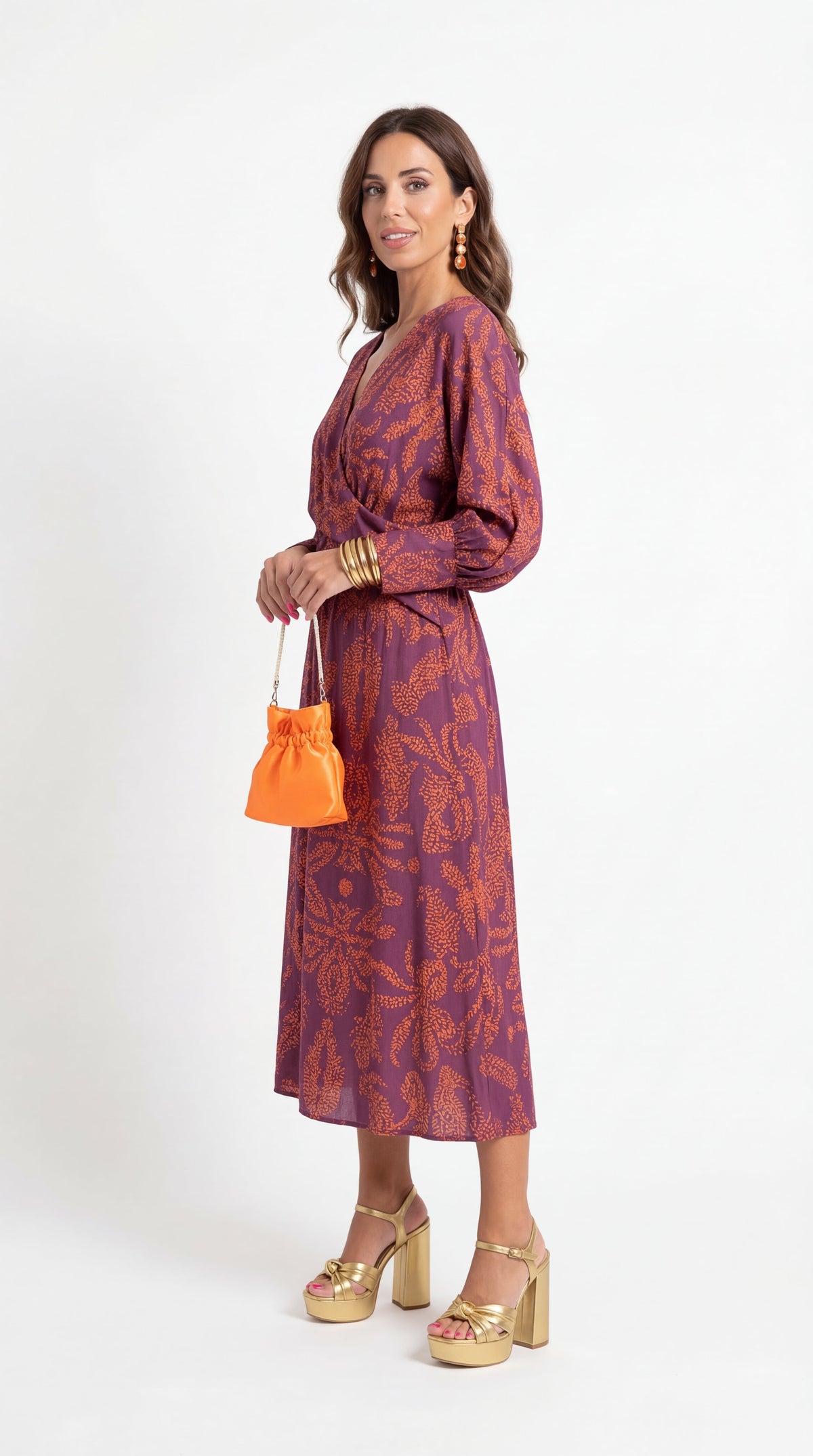 Isadora | Vestido midi estampado