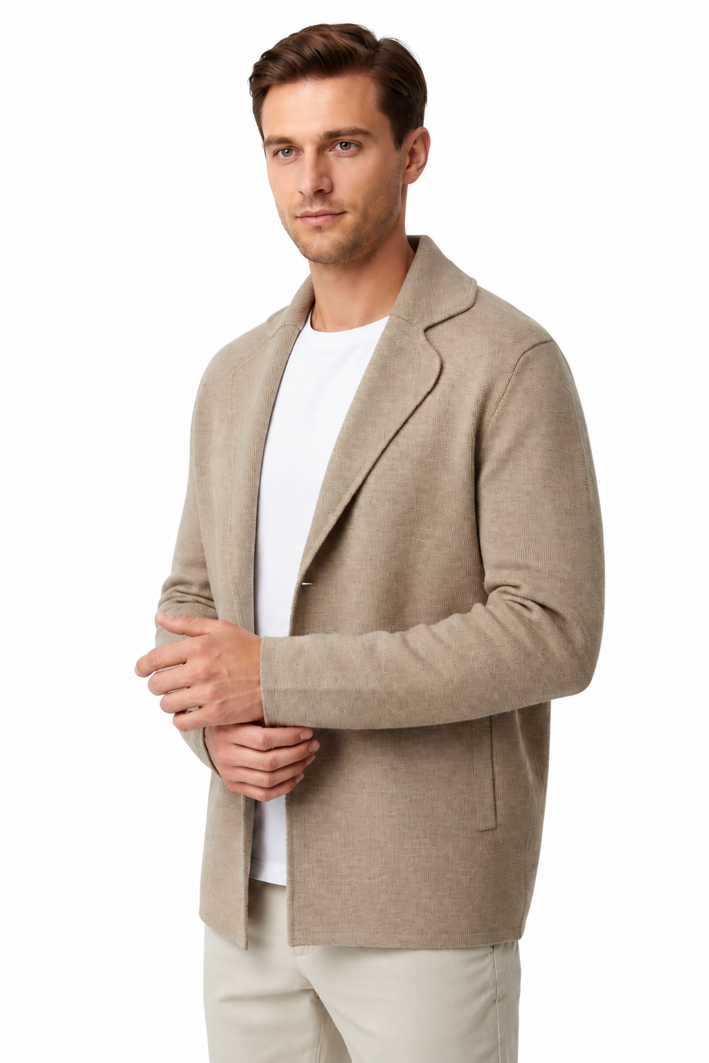 Chaqueta de cachemira gruesa