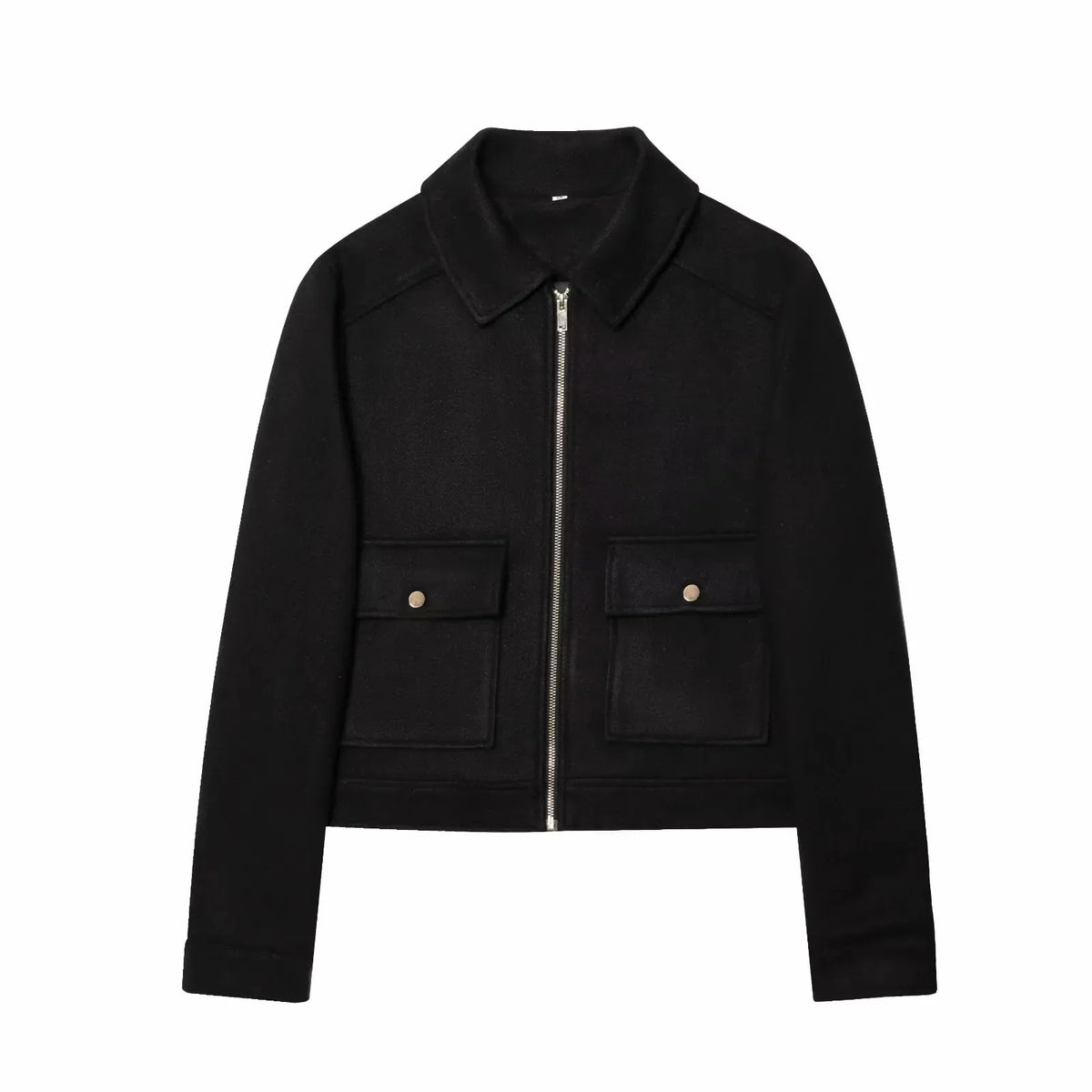 Chaqueta corta con cremallera