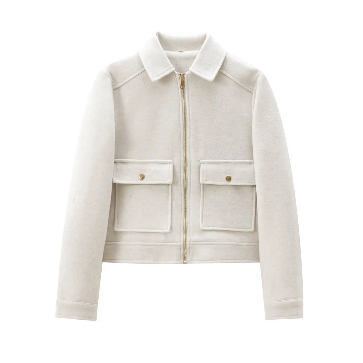 Chaqueta corta con cremallera