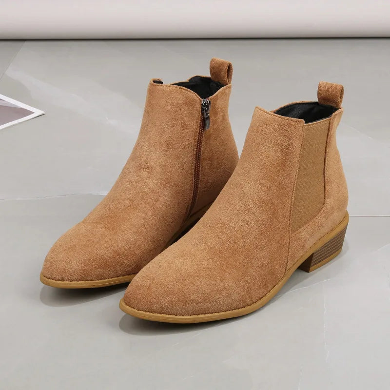 Botines con cremallera