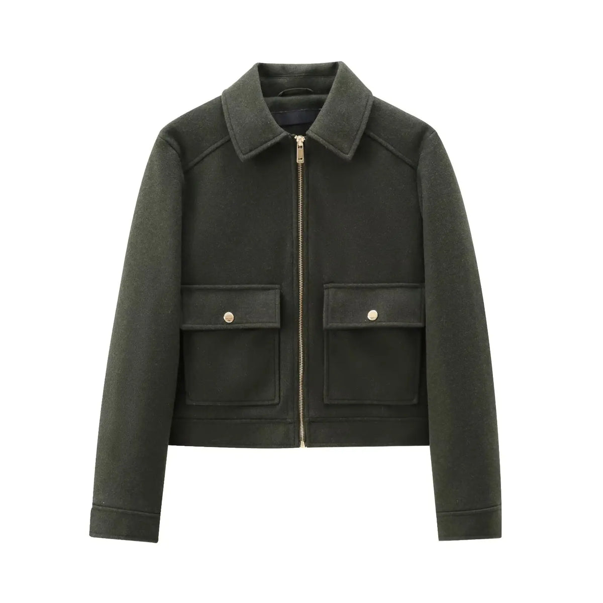Chaqueta corta con cremallera
