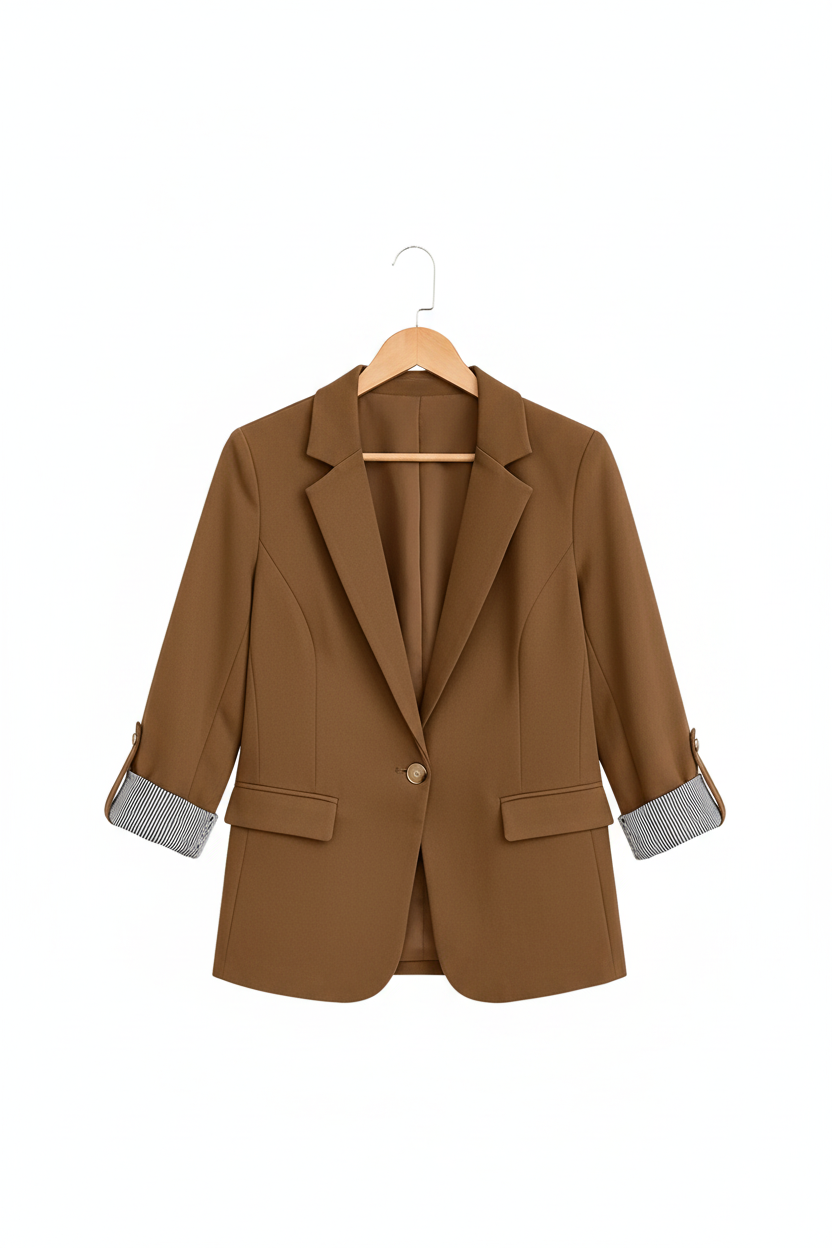 Blazer camel percha uniforme