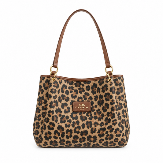 Bolso leopardo fondo blanco