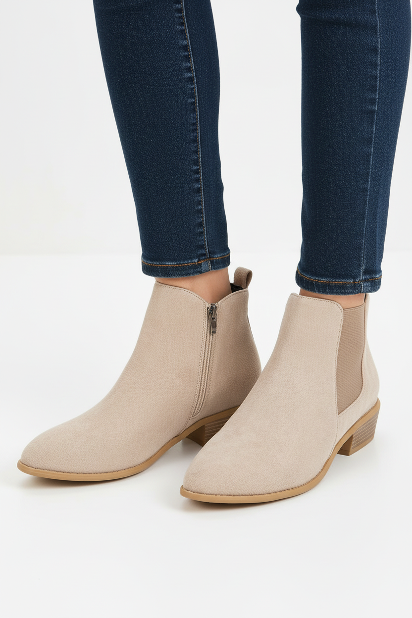 Botín beige