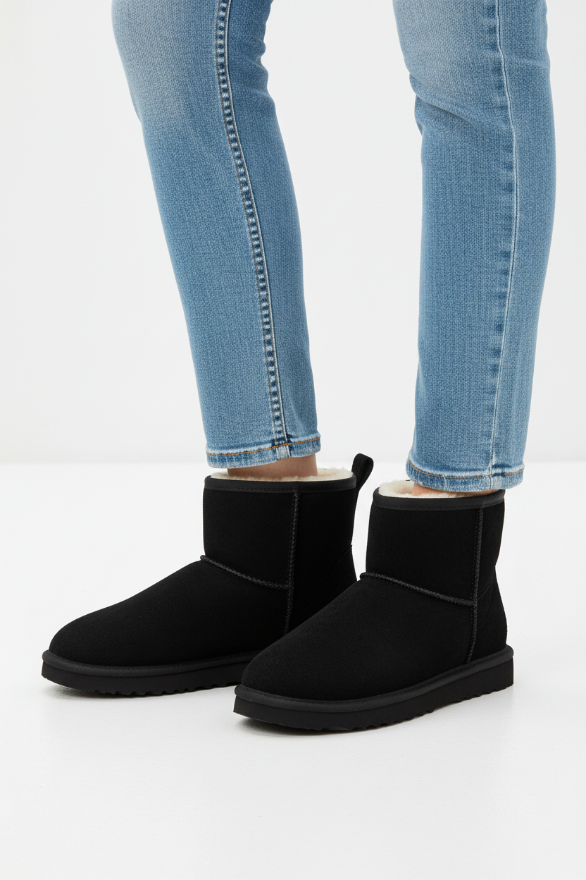 Bota UGG negro pose igual