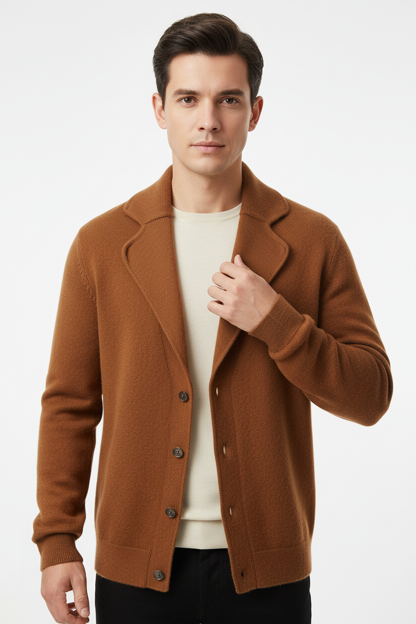 Cardigan camel