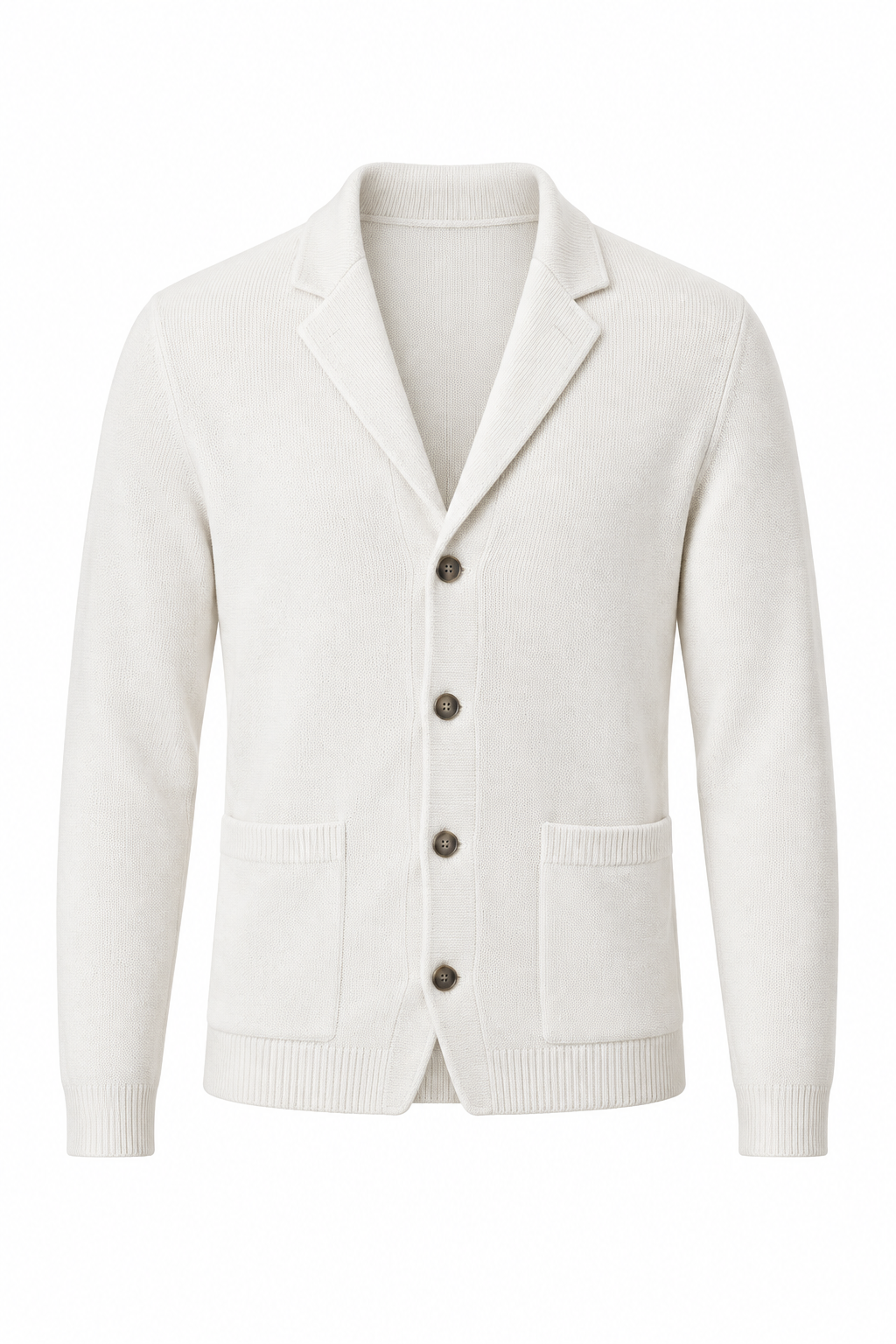 Chaqueta blanca fondo blanco