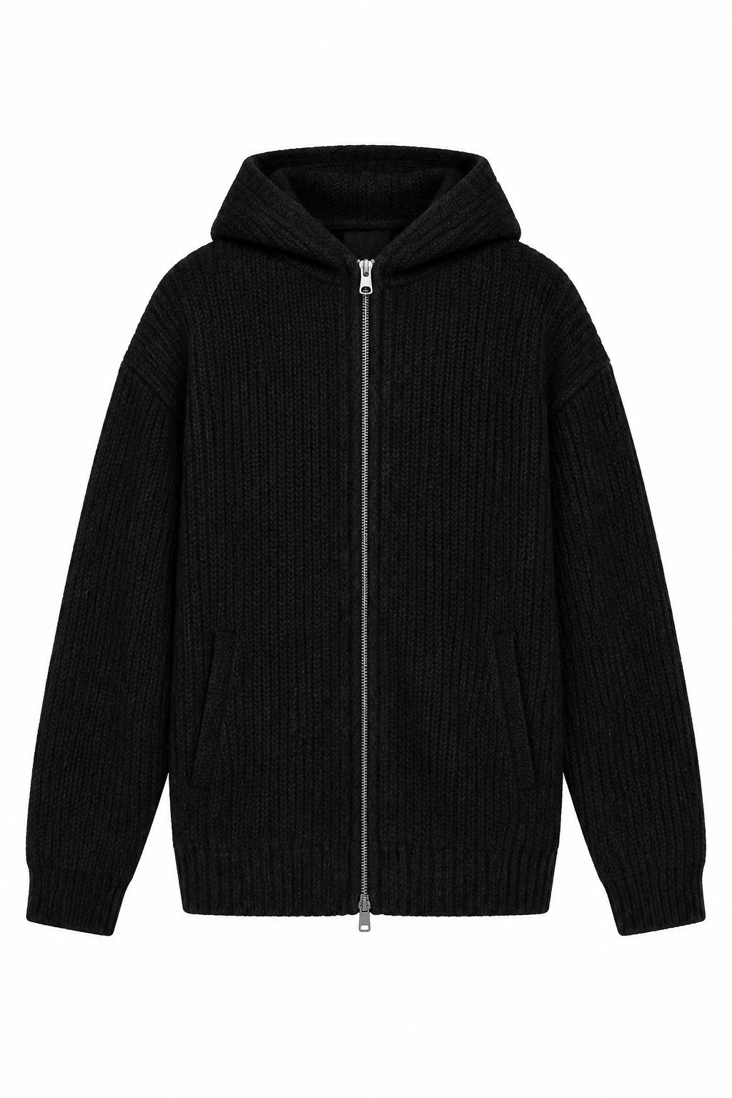 Chaqueta negra fondo blanco