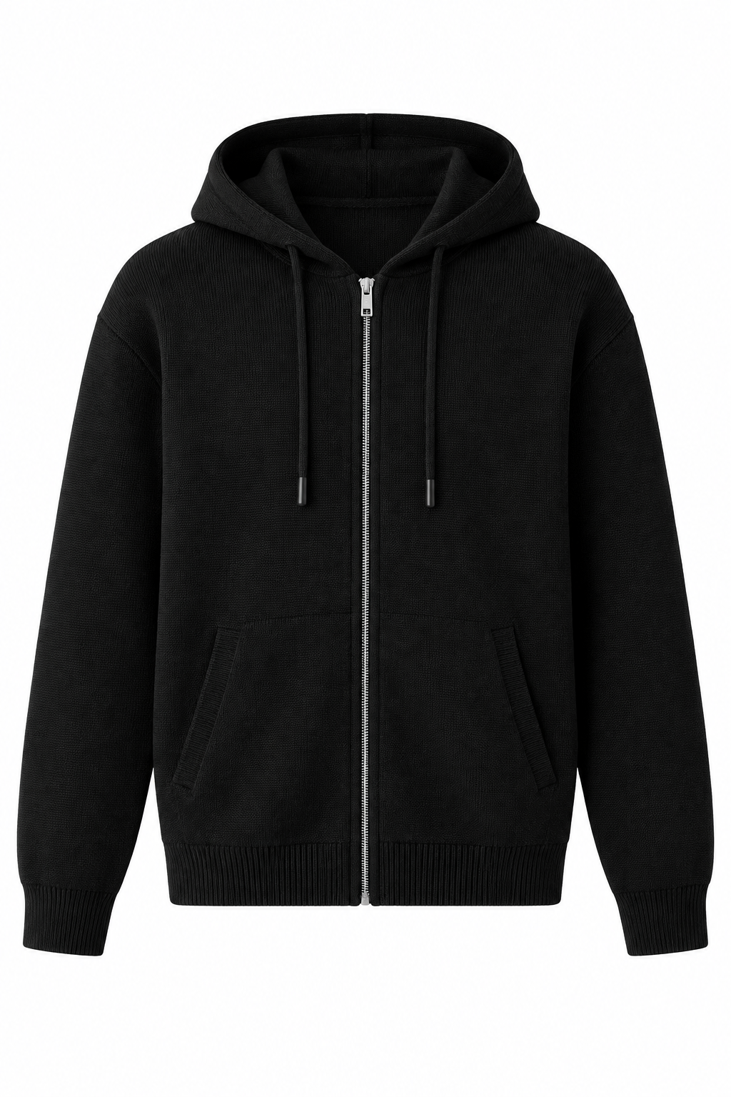 Chaqueta negra fondo blanco