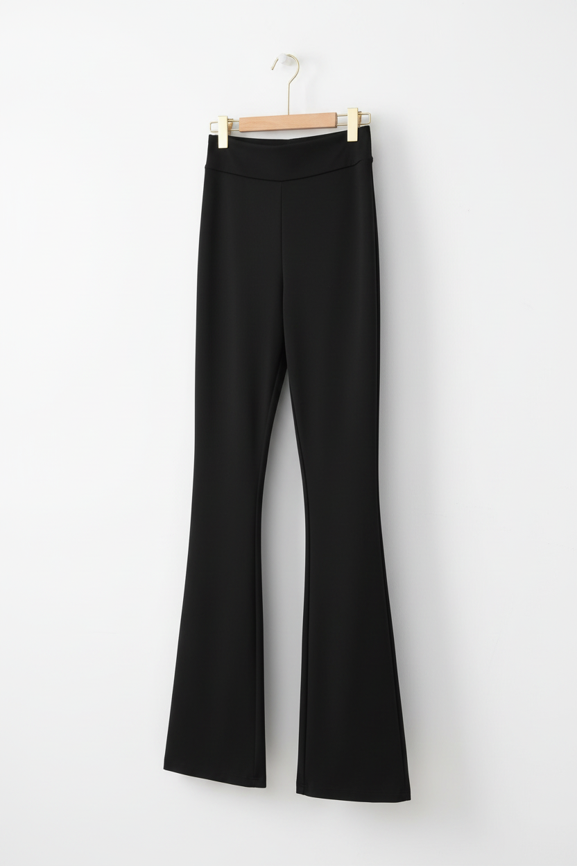 Flare pants on hanger
