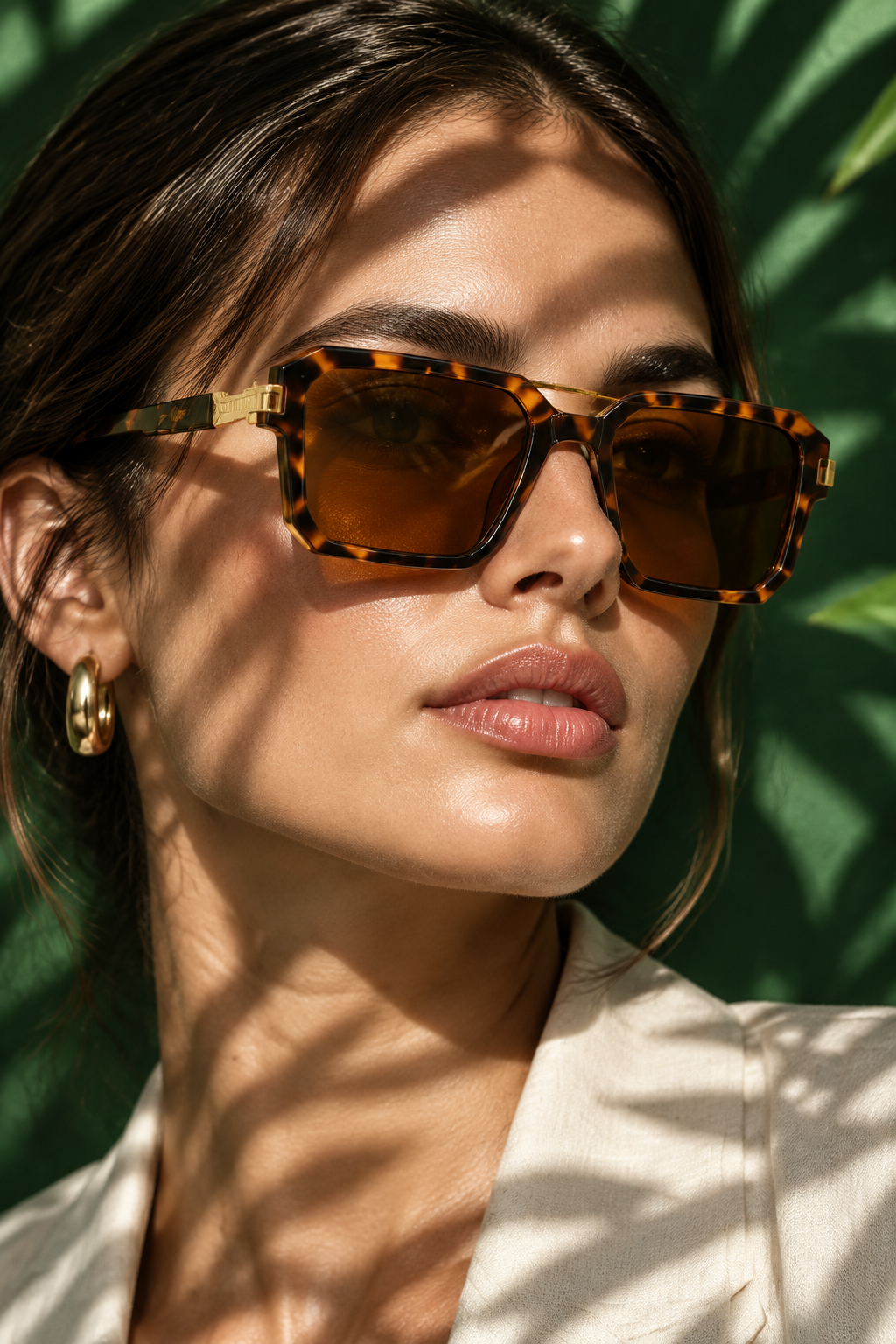 Gafas carey marrón botánico