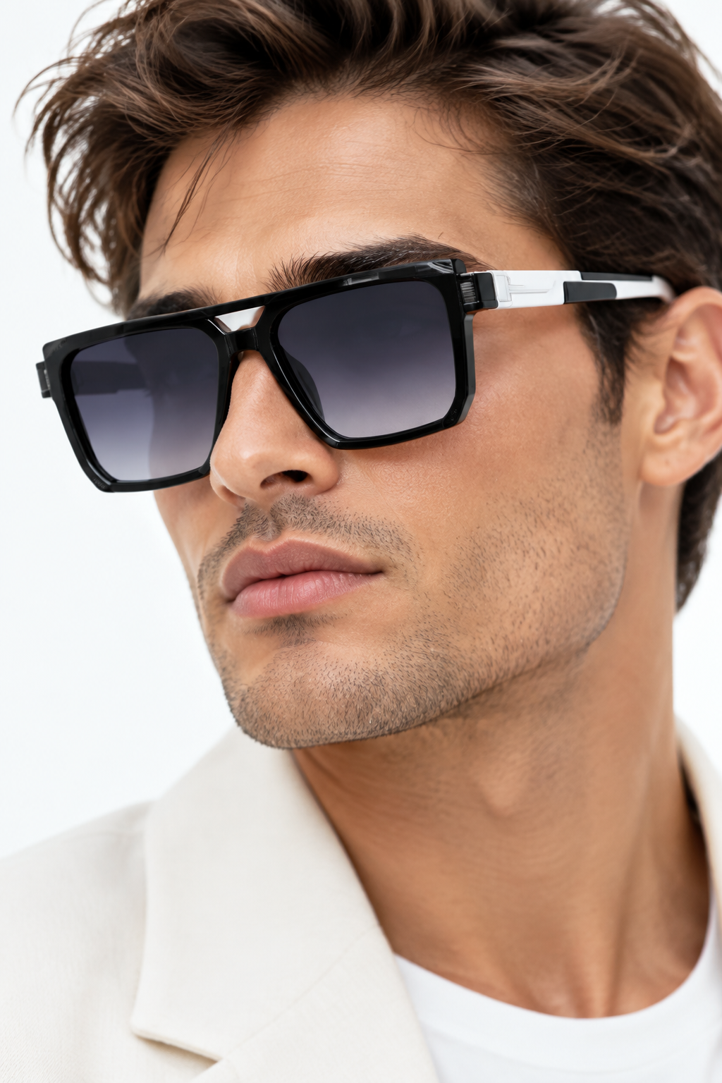 Gafas negro blanco modelo
