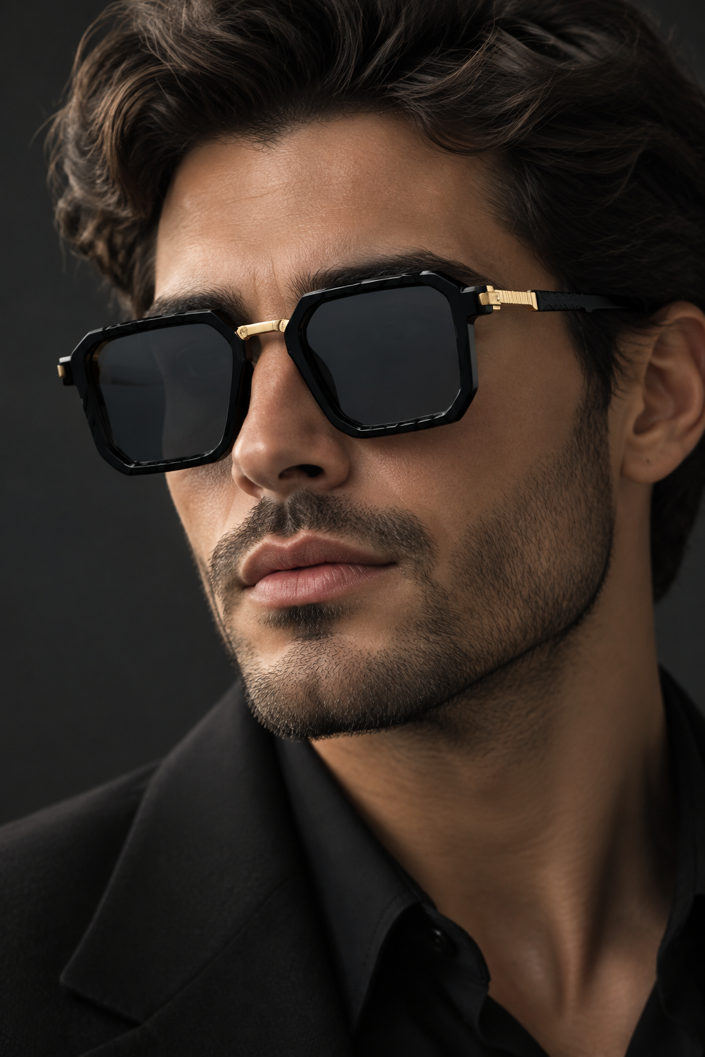 Gafas negro gold modelo