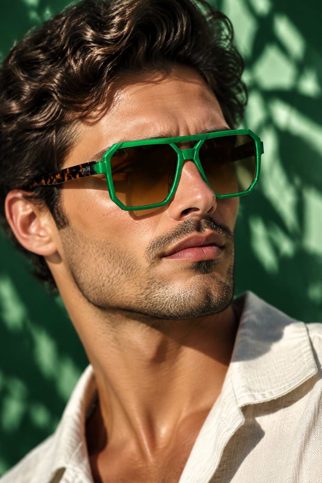 Gafas verdes modelo