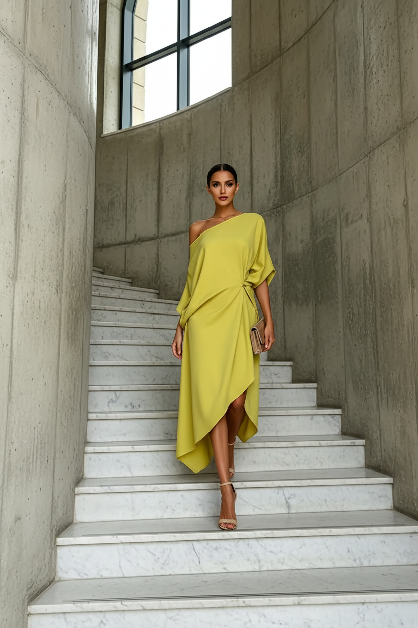 Camila | Vestido asimétrico