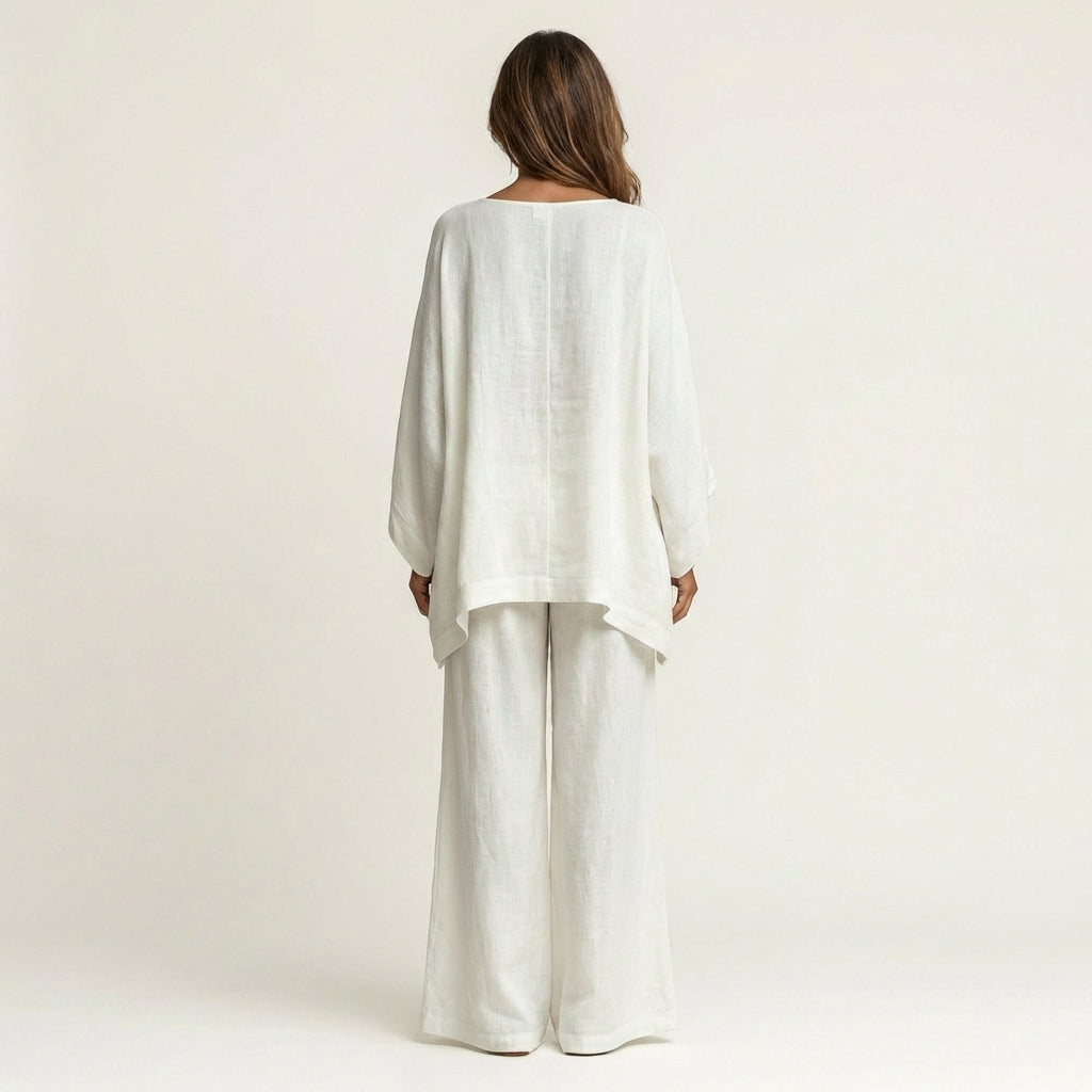 Conjunto bohemio de lino