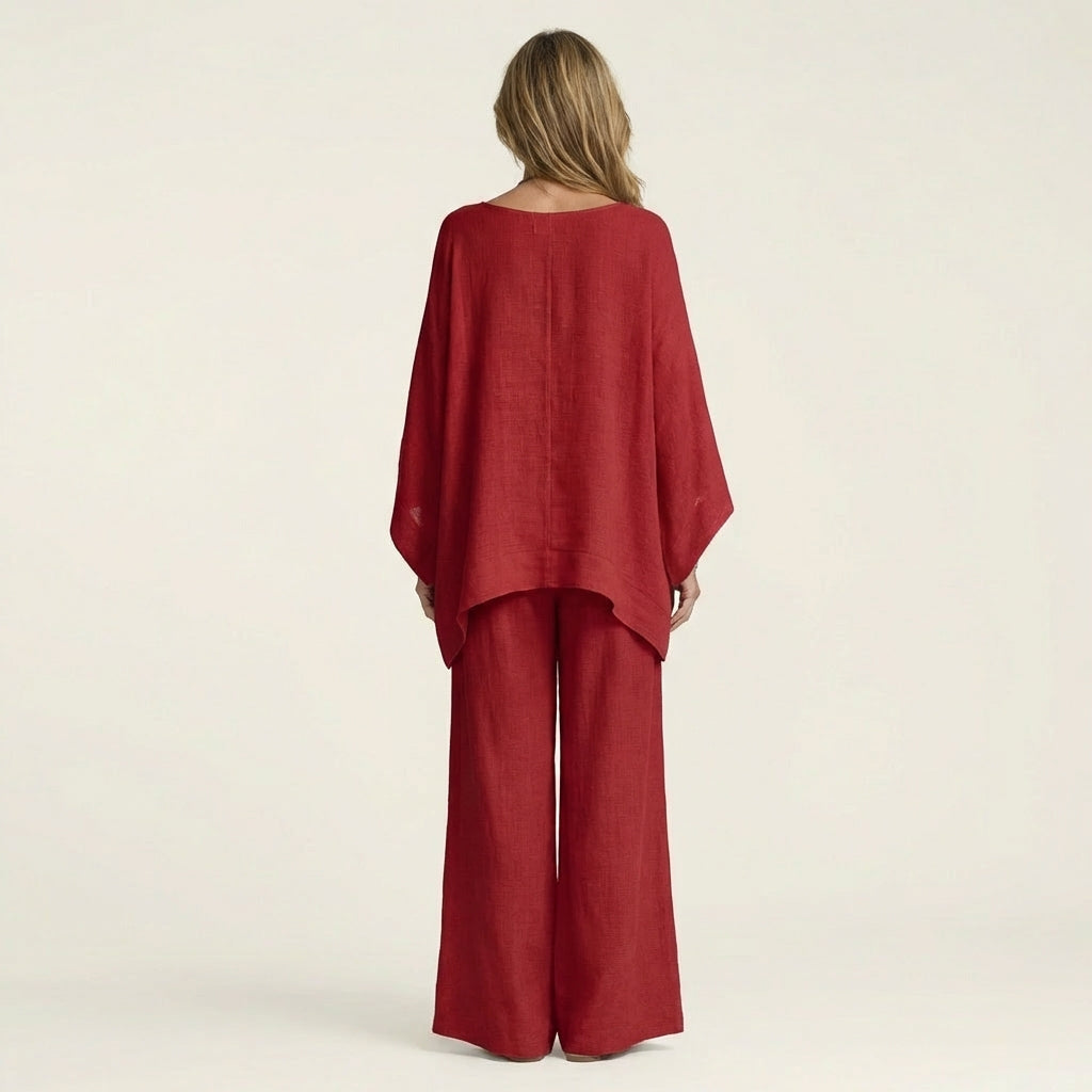 Conjunto bohemio de lino