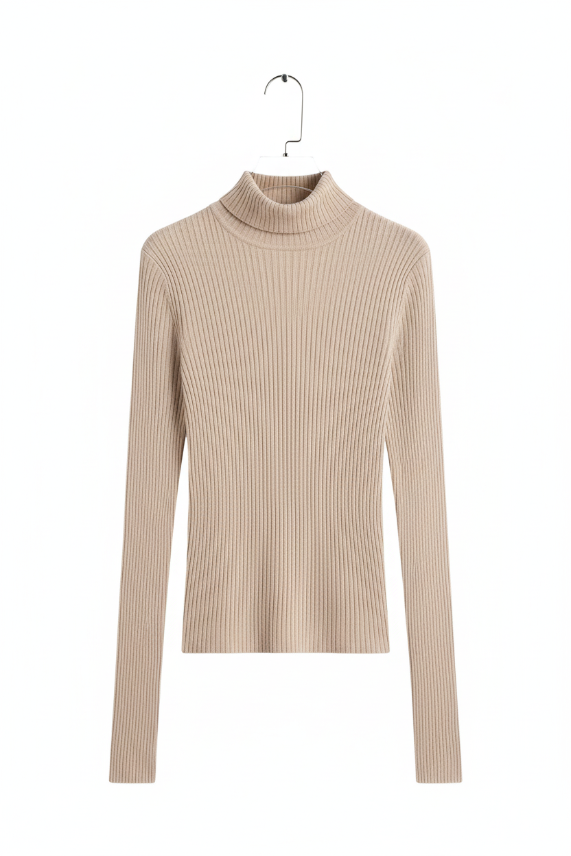Jersey beige en percha