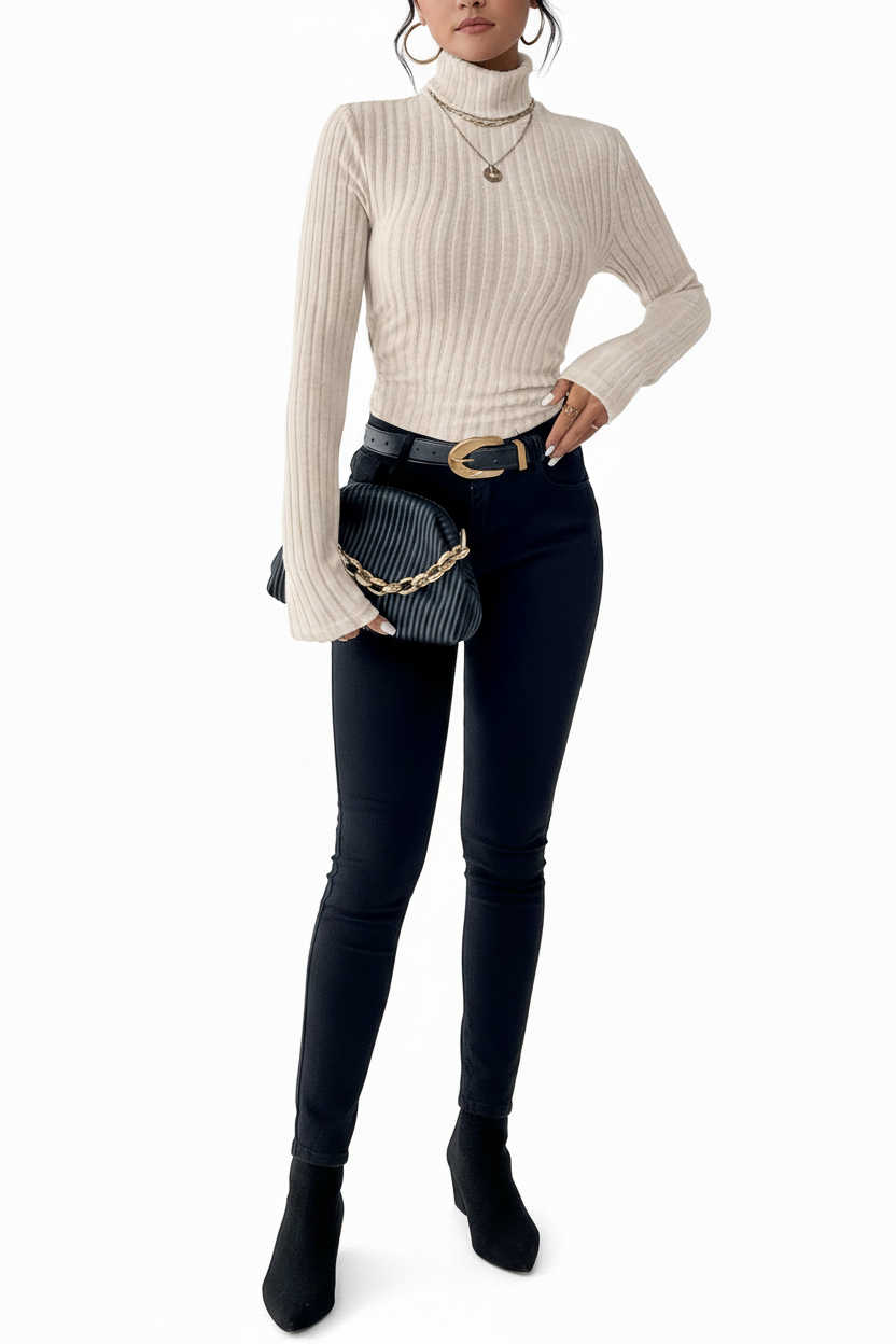 Jersey beige modelo entera