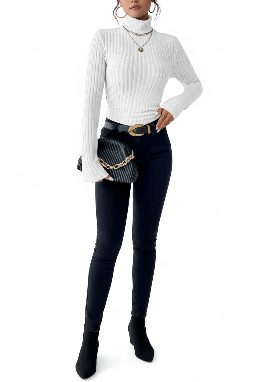 Jersey blanco modelo entera