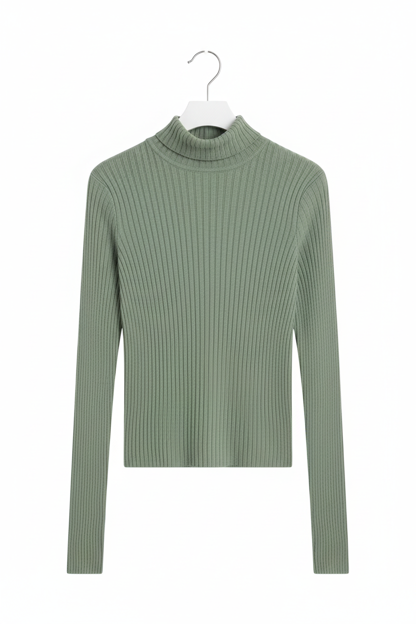 Jersey verde en percha