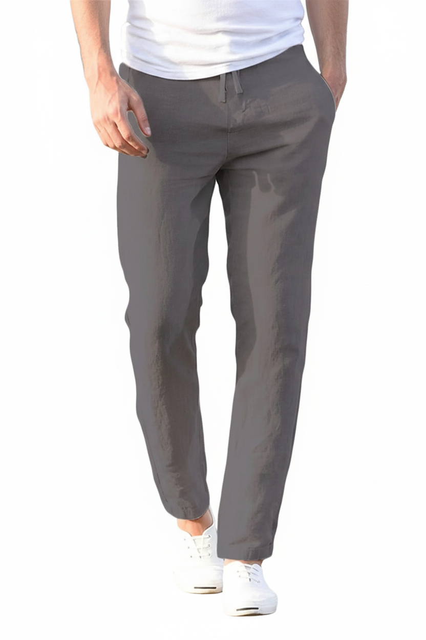 Pantalón gris fondo blanco