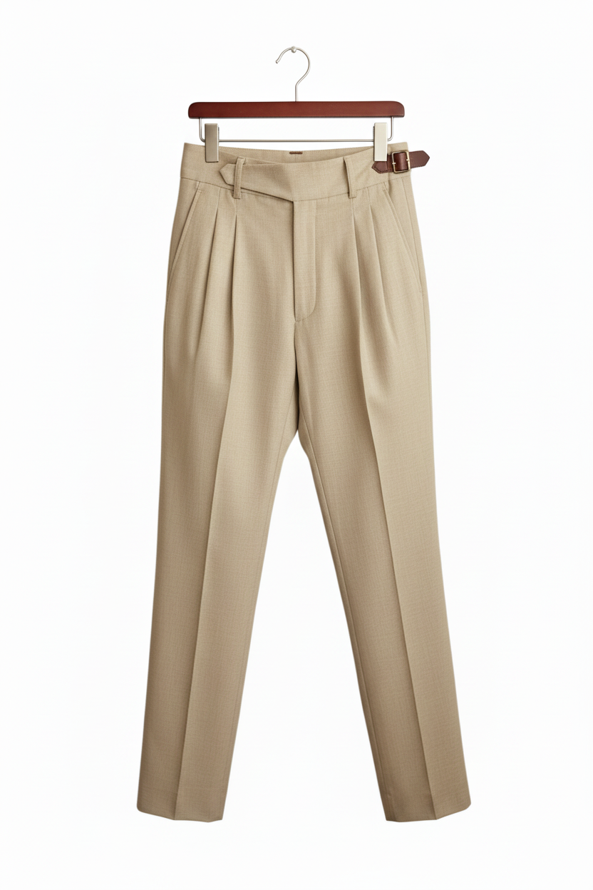 Pantalón khaki en la misma percha