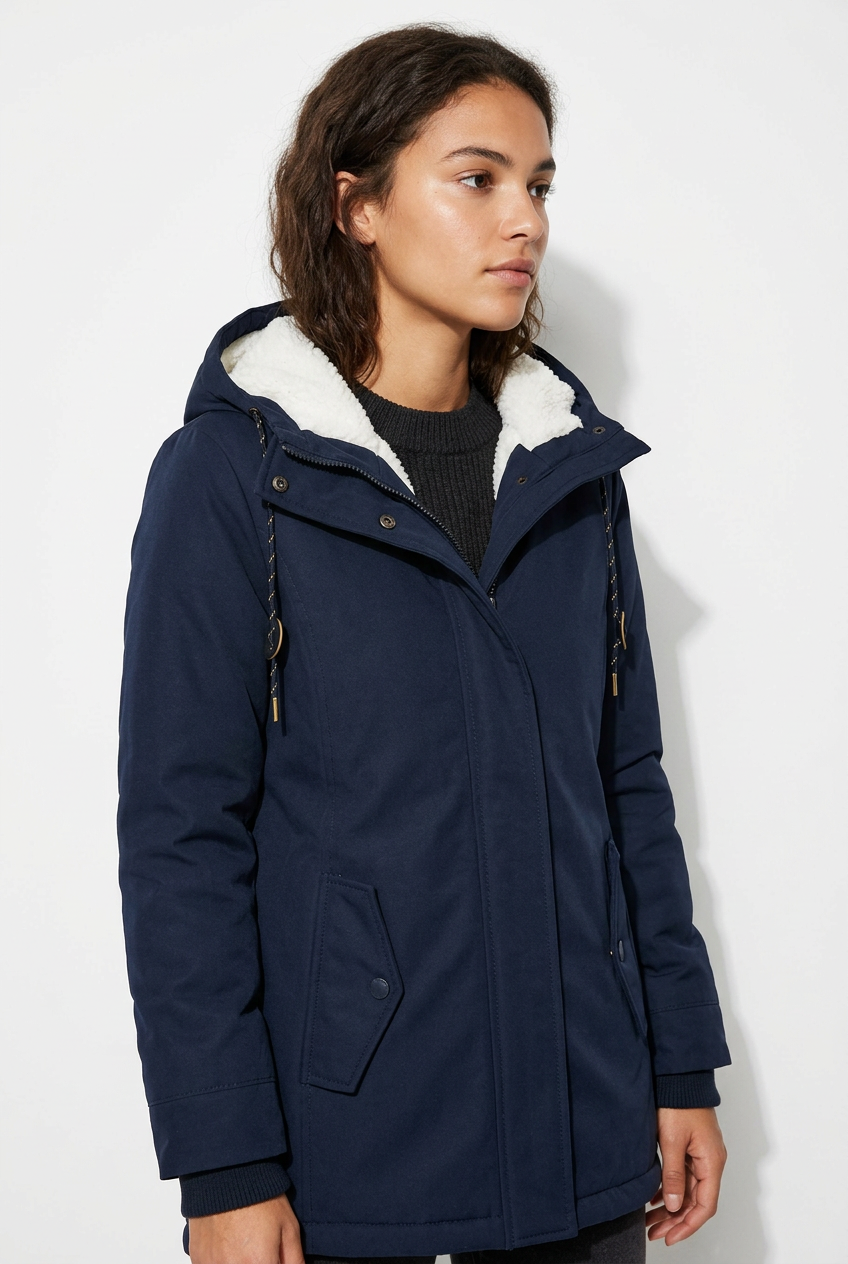Parka Azul Marino - Plano medio