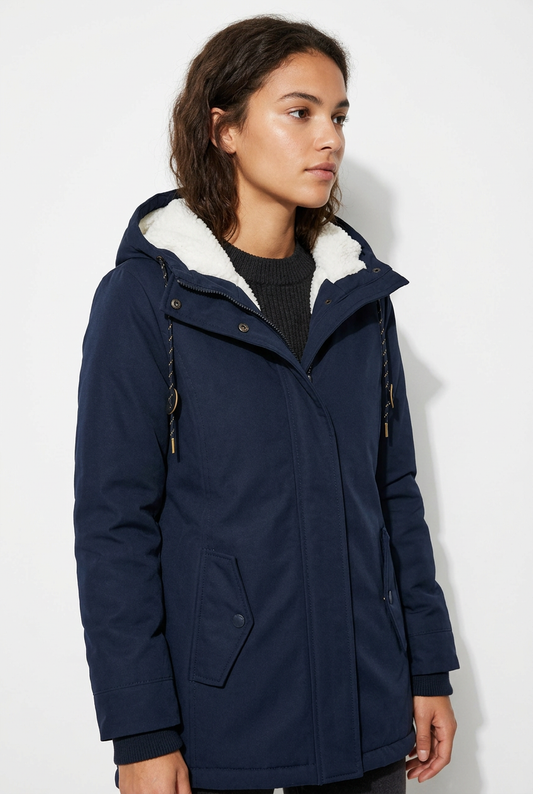Parka Azul Marino - Plano medio